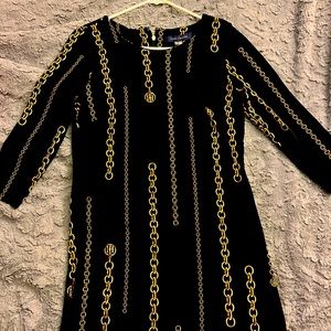 Black and gold Tommy Hilfiger medium dress never worn. Great condition.
